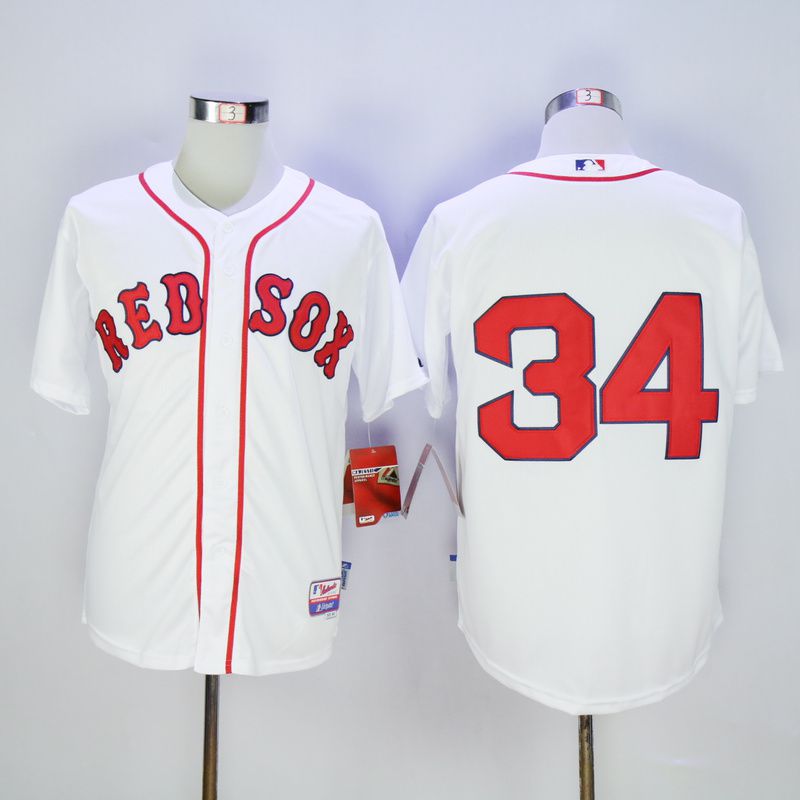 Men Boston Red Sox 34 Ortiz White MLB Jerseys